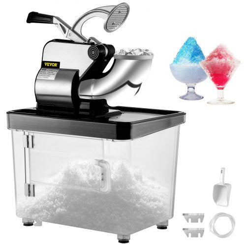 110V Commercial Ice Crusher 440LBSH ETL Approved 300W Electric Snow Cone
