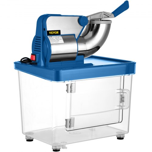 VEVO 110V Commercial Electric Ice Shaver 440lbsh Snow Cone Machine with Dual