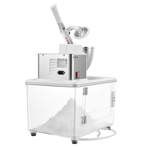 Commercial Ice Crusher 661LBSH 350W Electric Snow Cone Machine with 4