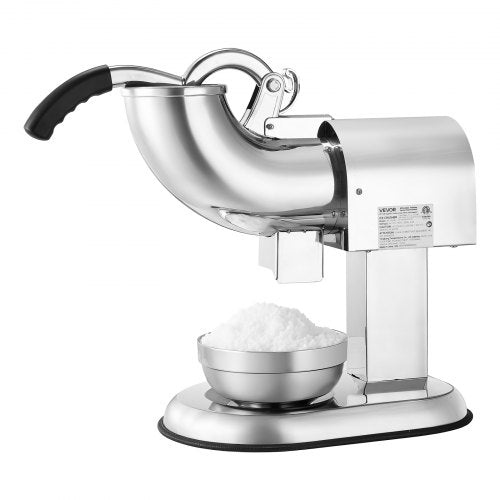 Ice Crusher Machine 440lbs Per Hour Electric 4 Blades Snow Cone Maker All