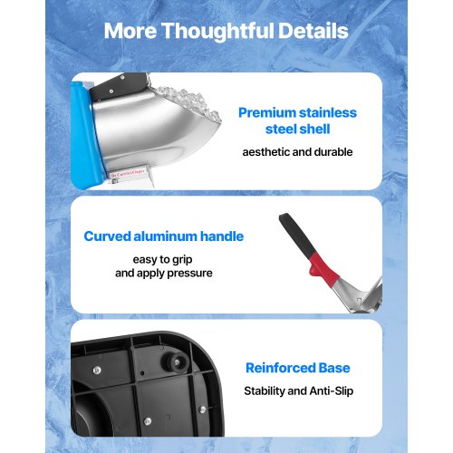 Ice Crusher Machine 220lbs Per Hour Electric 4 Blades Snow Cone Maker