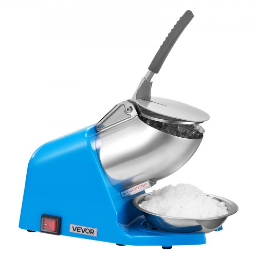 Ice Crusher Machine 286lbs Per Hour Electric 4 Blades Snow Cone Maker