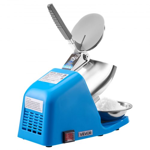 Ice Crusher Machine 286lbs Per Hour Electric 4 Blades Snow Cone Maker