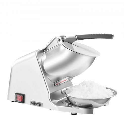 Ice Crusher Machine 143lbs Per Hour Electric 2 Blades Snow Cone Maker