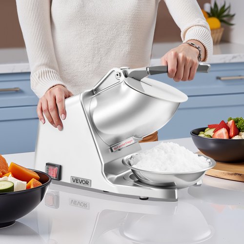 Ice Crusher Machine 286lbs Per Hour Electric 4 Blades Snow Cone Maker 1