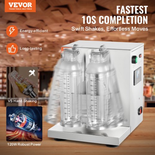 Milkshake Maker Machine 120W Commercial Milk Tea Shaker Machine Double
