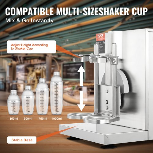 Milkshake Maker Machine 120W Commercial Milk Tea Shaker Machine Double
