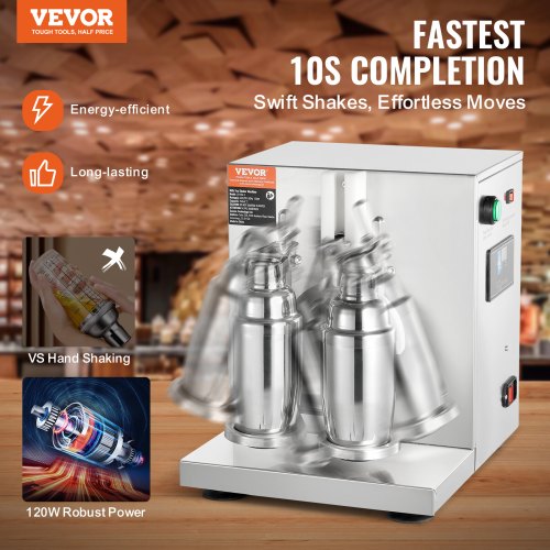 Milkshake Maker Machine 120W Commercial Milk Tea Shaker Machine Double