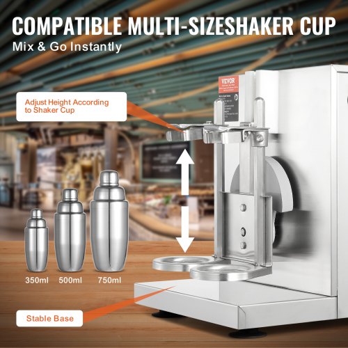 Milkshake Maker Machine 120W Commercial Milk Tea Shaker Machine Double