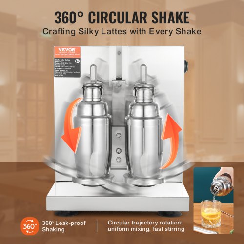 Milkshake Maker Machine 120W Commercial Milk Tea Shaker Machine Double