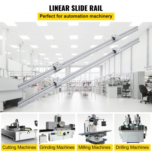 Linear Rail 2PCS SBR121000mm Linear Guide 2 PCS Linear Guide Rails 4 PCS