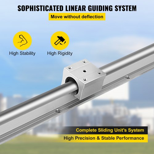 Linear Rail 2PCS SBR121000mm Linear Guide 2 PCS Linear Guide Rails 4 PCS