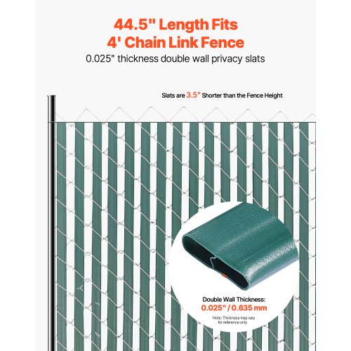 Bottom Locking Privacy Slats DoubleWall Vertical BottomLocking Slats