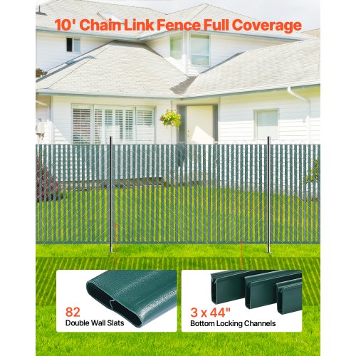 Bottom Locking Privacy Slats DoubleWall Vertical BottomLocking Slats