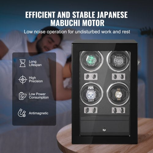 Watch Winder Watch Winder for 4 Mens and Womens Automatic Watches with 4