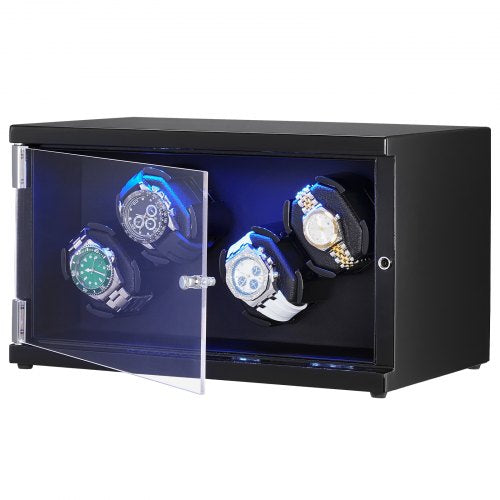 Watch Winder Watch Winder for 4 Mens and Womens Automatic Watches with 2