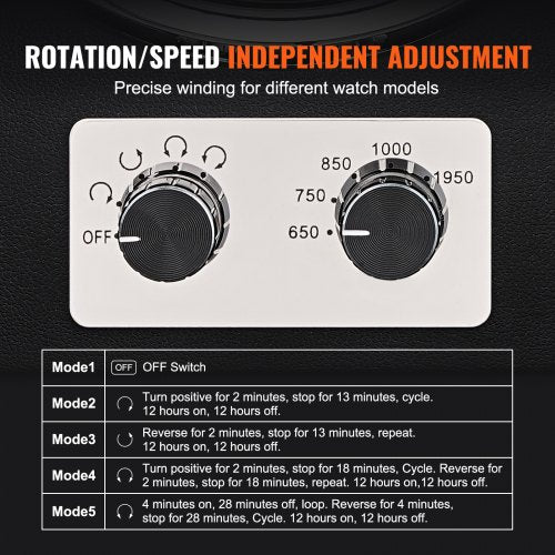 Watch Winder Watch Winder for 6 Mens and Womens Automatic Watches with 6