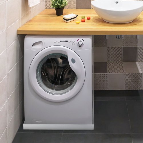 32 x 30 x 2.5 Inch Washing Machine Pan 18 GA Thickness 304 Stainless Steel