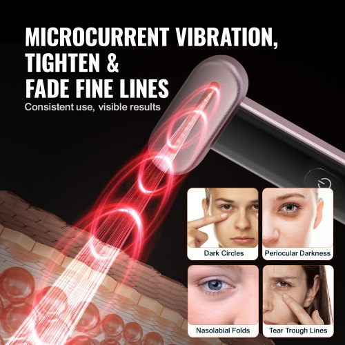 Red Light Therapy Wand for Face 7Color LED Facial Wand Red Light Therapy