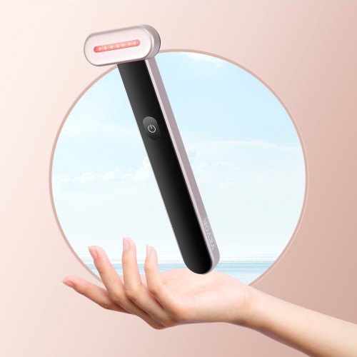 Red Light Therapy Wand for Face 7Color LED Facial Wand Red Light Therapy