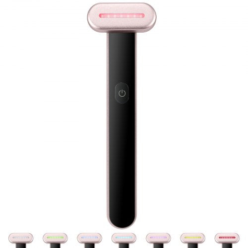 Red Light Therapy Wand for Face 7Color LED Facial Wand Red Light Therapy