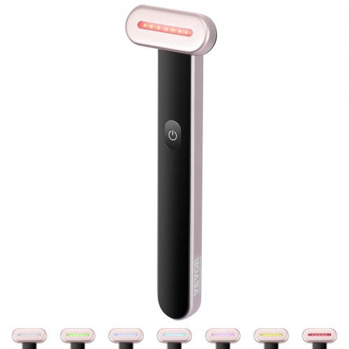 Red Light Therapy Wand for Face 7Color LED Facial Wand Red Light Therapy
