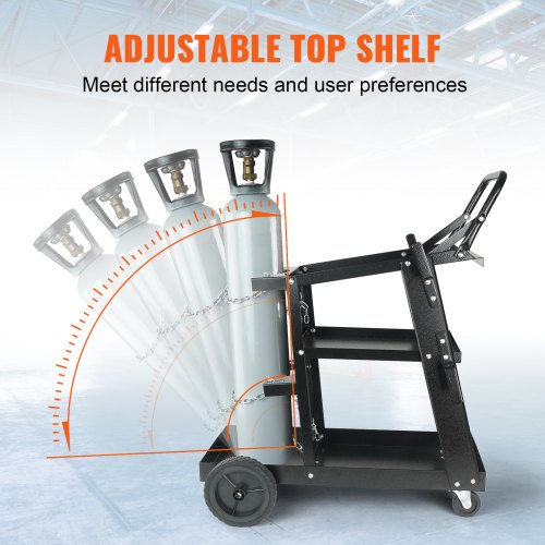 Welding Cart 3Tier Welder Cart Heavy Duty with 400 Lbs Weight Capacity
