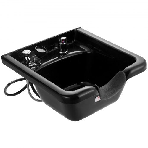 Shampoo Bowl Sink Black ABS Plastic Salon and Spa Hair Sink Beauty Salon