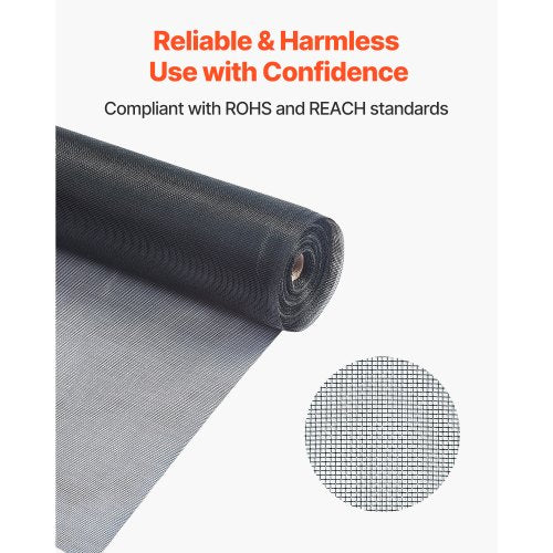 Window Screen Replacement 100 ft × 96 in Window Screen Mesh DIY Adjustable
