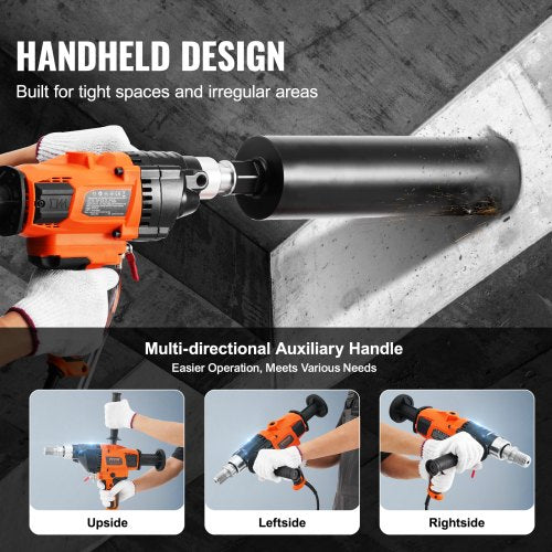 Core Drill Machine 0863in Drilling Diameter Handheld Diamond Core Drill