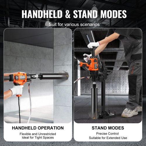Core Drill Machine 0863in Drilling Diameter Handheld Diamond Core Drill