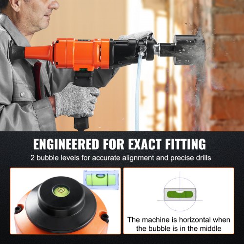Diamond Core Drilling Machine 4in Handheld Wet Concrete Core Drill Rig