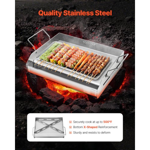 Stainless Steel Griddle 17x13 inch Universal Flat Top Rectangular Plate