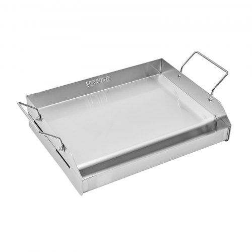 Stainless Steel Griddle 17x13 inch Universal Flat Top Rectangular Plate