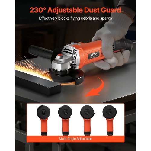 Angle Grinder 5 Electric Grinder Power Tool 10Amps 10000RPM HighSpeed