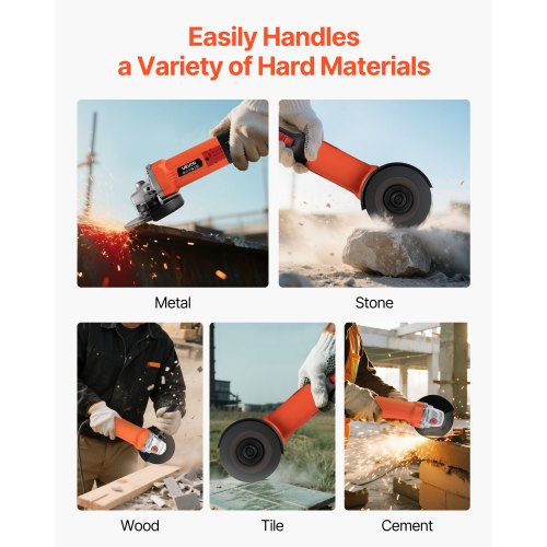 Angle Grinder 5 Electric Grinder Power Tool 10Amps 10000RPM HighSpeed