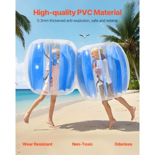 Inflatable Bumper Balls 2Pack 3FT09M Body Sumo Ball Durable Thick PVC