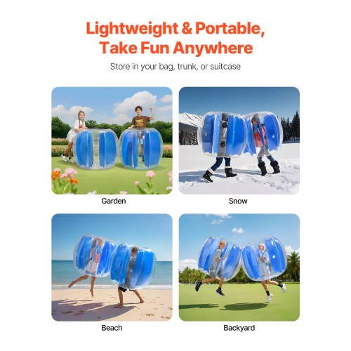 Inflatable Bumper Balls 1Pack 4FT12M Body Sumo Zorb Ball Durable Thick