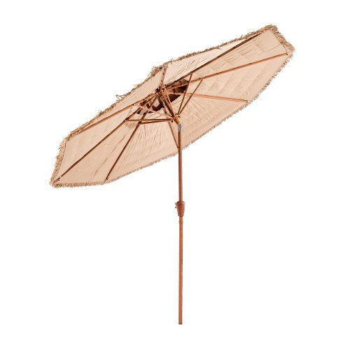 Tiki Umbrella 9 ft Thatched Patio Umbrella with Tilt 2Tier Hawaiian Style