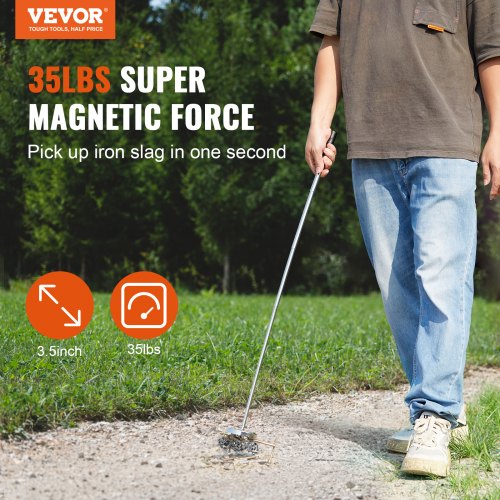 Telescoping Magnetic Sweeper Pickup Tool 35inch Handheld Screws Parts