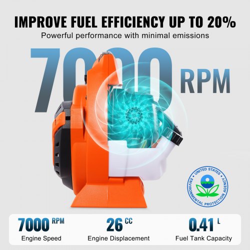 Leaf Blower 26CC 2Cycle Handheld Leaf Blower with A Fuel Tank 2in1