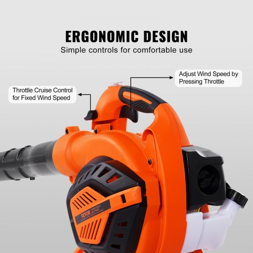 Leaf Blower 26CC 2Cycle Handheld Leaf Blower with A Fuel Tank 2in1