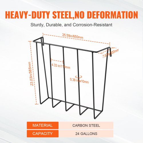 Livestock Hay Feeder 24 Gallons Large Capacity HeavyDuty Steel Goat Hay