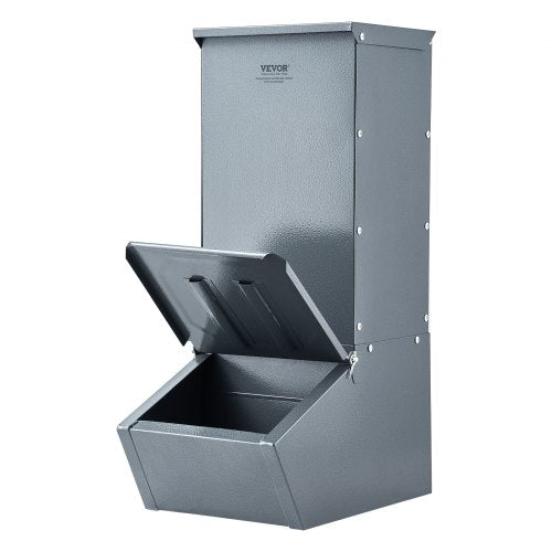 Hog Feeder 22 Bushel Capacity Single Door Pig Feeder Heavy Duty Steel