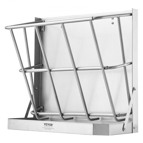 Goat Hay Feeder 21 Gallons Large Capacity 2 in 1 Hay and Grain Feeder