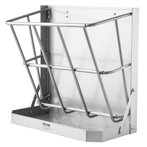 Goat Hay Feeder 21 Gallons Large Capacity 2 in 1 Hay and Grain Feeder