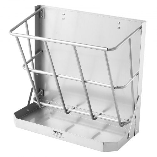 Goat Hay Feeder 21 Gallons Large Capacity 2 in 1 Hay and Grain Feeder