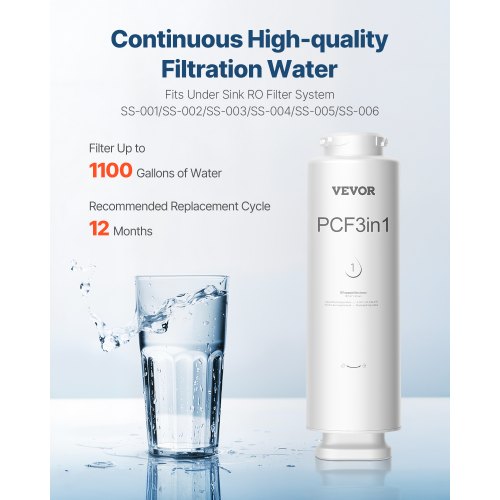 PCF Replace Filter 6layer PCF Composite Water Filter Replacement PCF