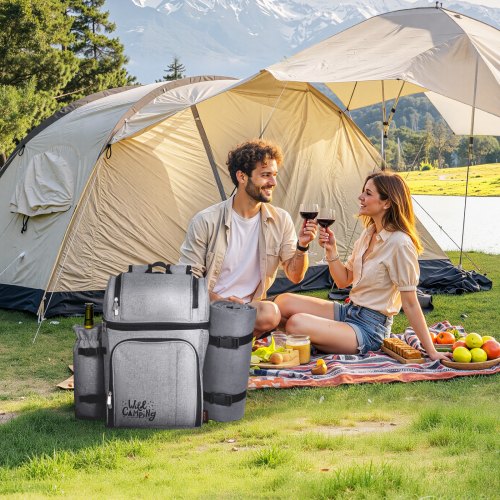 Picnic Backpack Beach Picnic Backpack Bag for 4 Person with Insulated