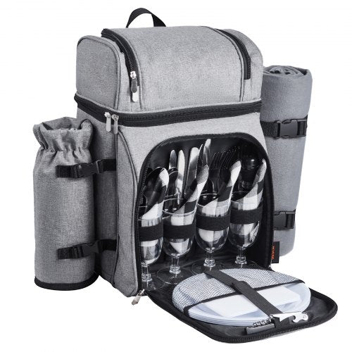 Picnic Backpack Beach Picnic Backpack Bag for 4 Person with Insulated